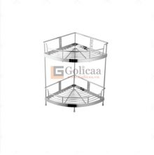 KỆ RỔ ĐA NĂNG GÓC LƯỚI 2 TẦNG ĐỨNG